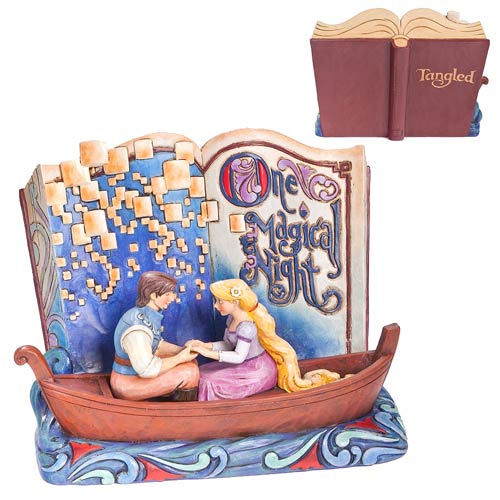 Disney Traditions Tangled Rapunzel One Magical Night Story Book Statue